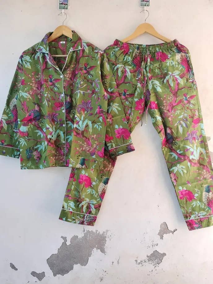 New Fashion PJ Set Indian Pure Soft Cotton Pajamas and other Purchase Wholesale ladies pajamas. Free Returns & Net 60 Terms on Faire trending on Faire.