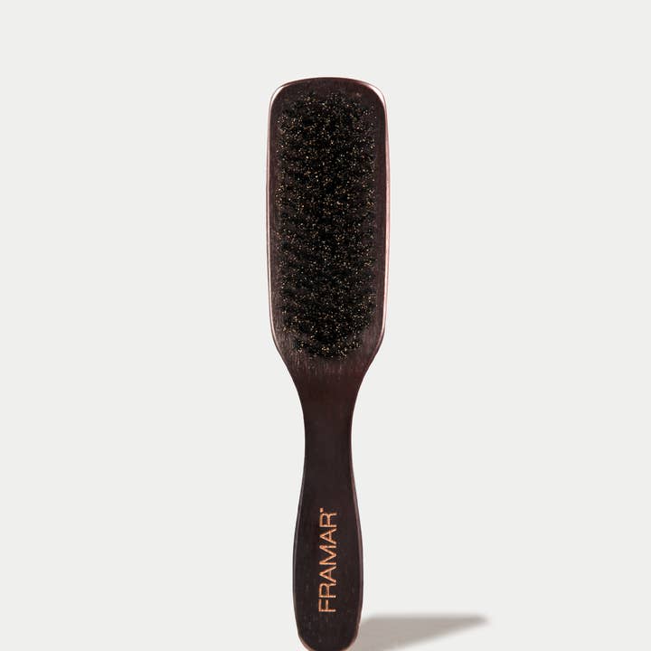 Framar Hair Brushes & Hair Accessories - Wholesale Hair Brush/Comb - FRAMAR Boar Bristle Hair Brush, Wooden Slick Back Hair Brush2