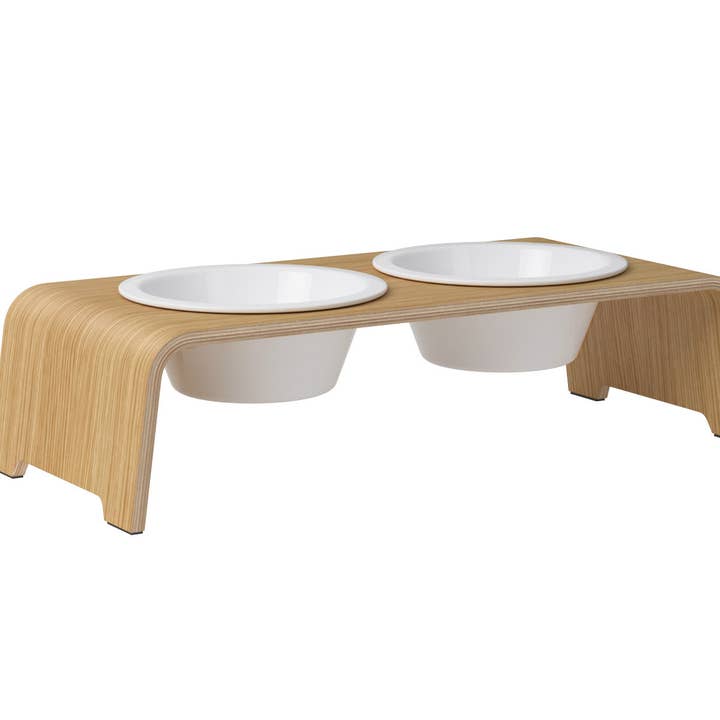 dogBar® - Wholesale Pet Bowl - Cat/Dog - DogBar® M-small - light oak0