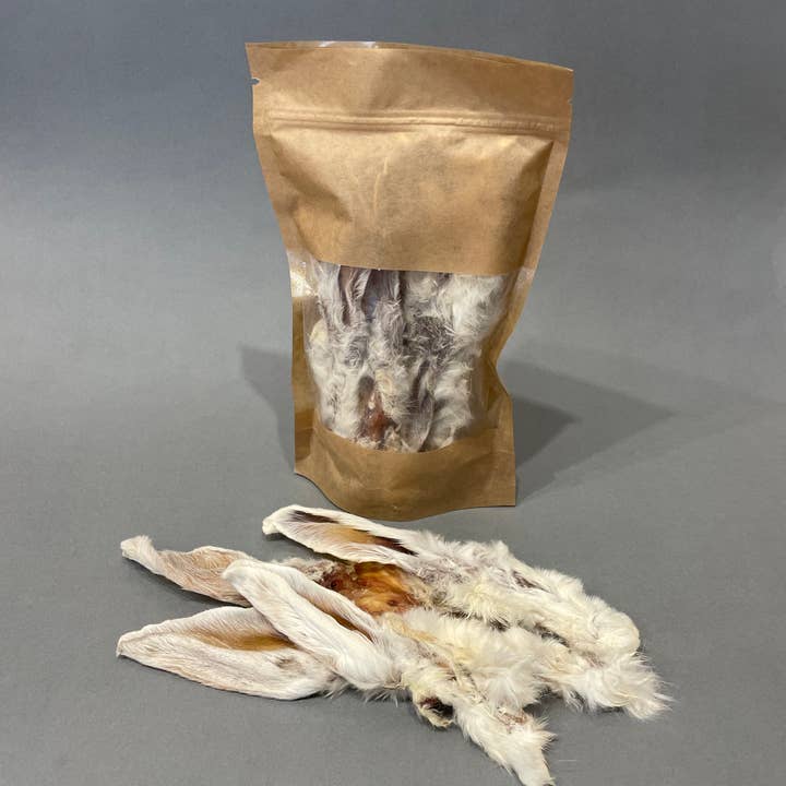 Rabbit Ears with Fur, Natural dog treat for wholesale by Pawsome Pet Toys