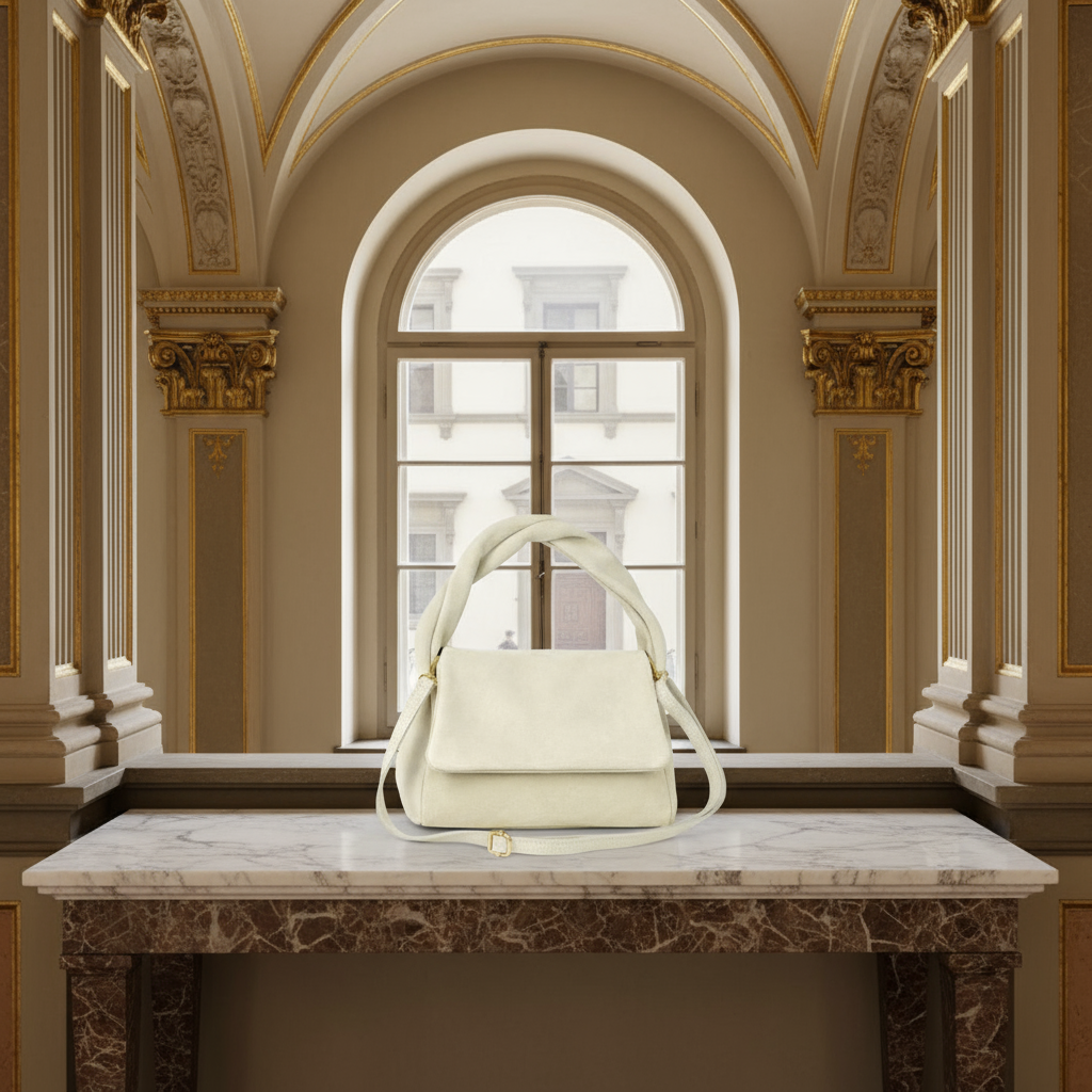 TAKEASY - Vendita all'ingrosso Borsa con manico - Donna - Borsa a mano in pelle scamosciata5