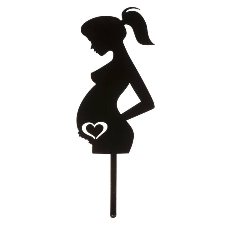 dekora – wholesale Tårta/Cupcake Topper – TÅRTA TOPPER GRAVID KVINNA 16X6CM
