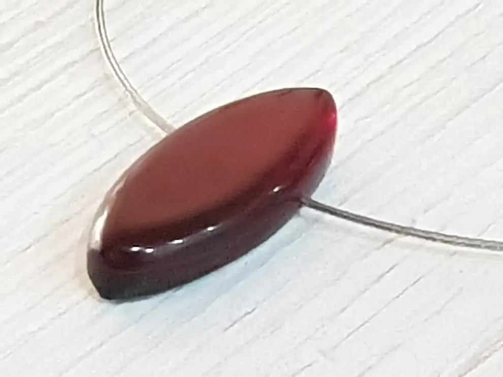 Gloria-Maris - Wholesale Pendant/Charm Necklace - Capiz necklace short / pendant 20x45mm / BG-11281