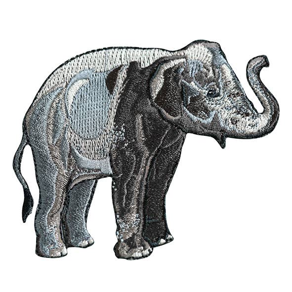 Asian Elephant Calf Animal Patch - Iron-on for wholesale by Little Critterz