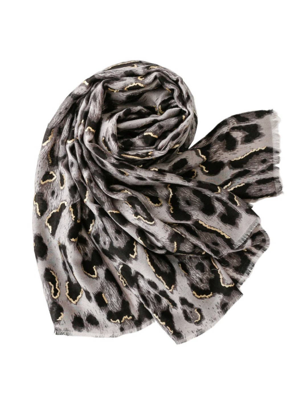 Funkyrel® Atzbranding Limited - Wholesale Scarf - Women's - Scarvii - Classic Winter Scarf with Leopard Print4
