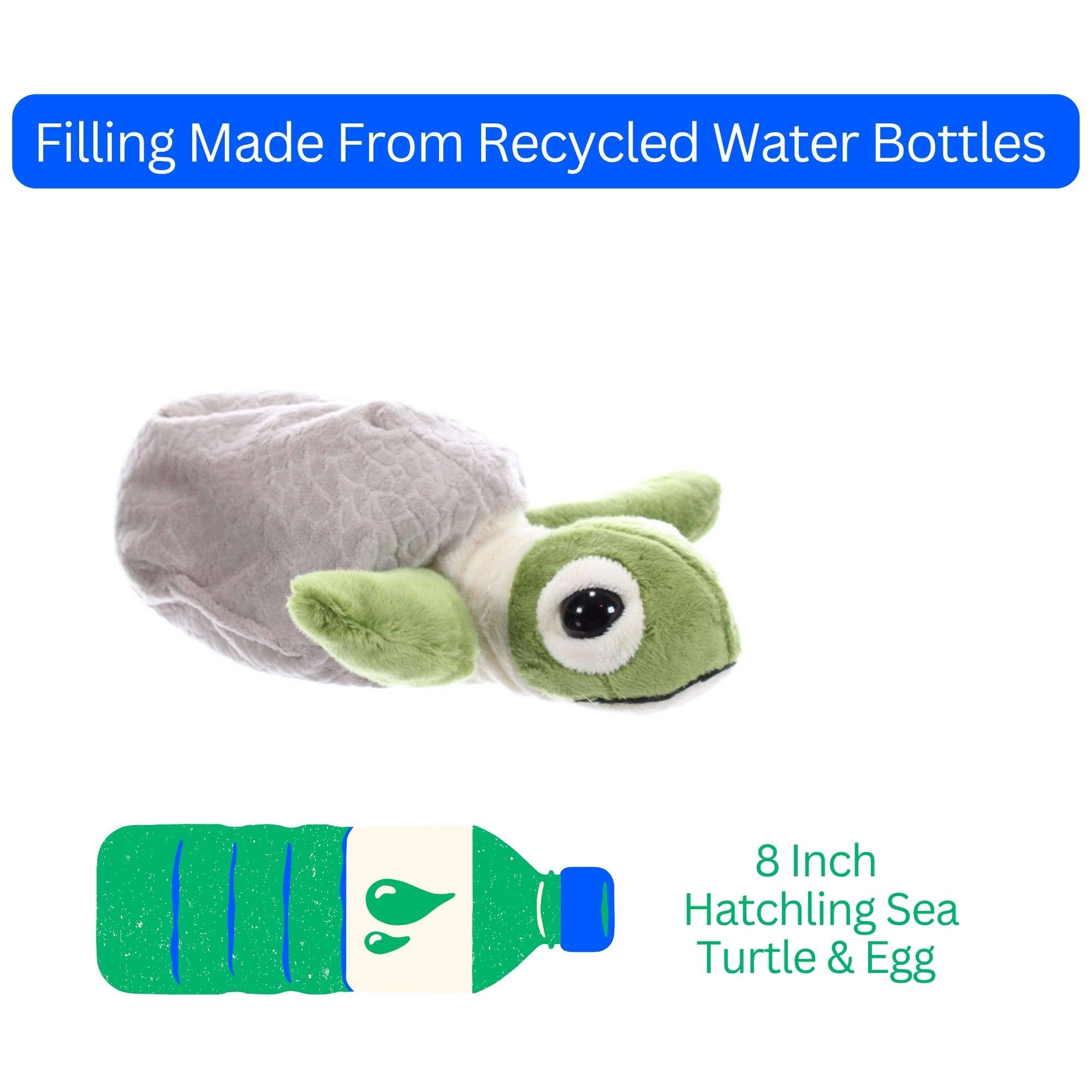 The Petting Zoo - Wholesale Stuffed/Plush Toy - Kids & Baby - 8" (20cm) Hatchling Conservation Turtle & Egg Sea Life4