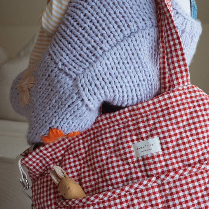 Dans le sac - Wholesale Diaper Bag - Baby - Organic cotton diaper bag - Gingham collection11