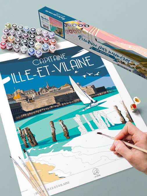 Paint by number Kit - Ille et Vilaine pour la vente par La Loutre