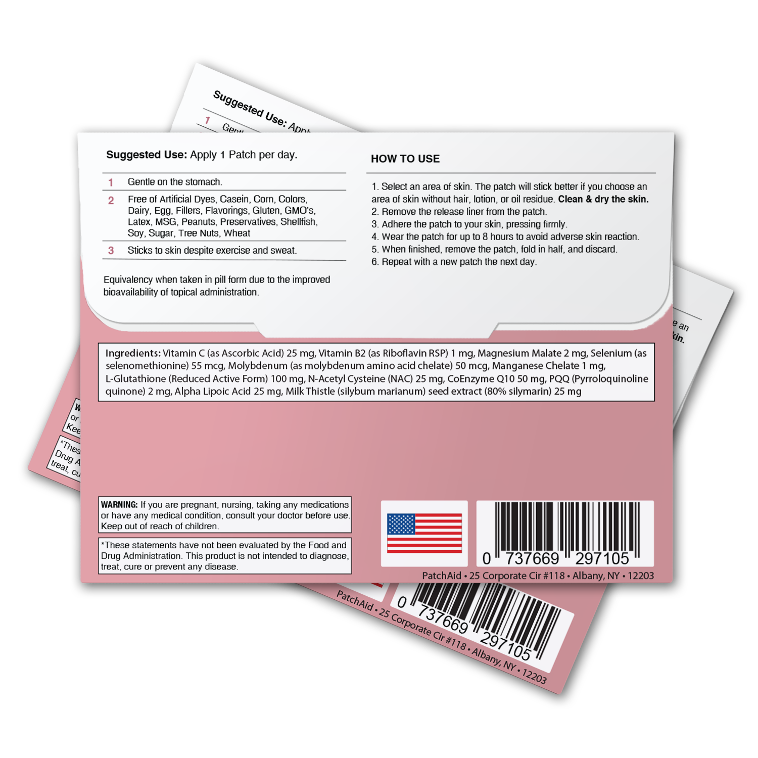 PatchAid - Wholesale Voedingssupplement/vitamine - Glutathion Plus-pleister - Antioxiderende en detox-ondersteuning7