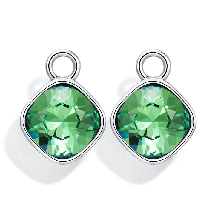 Swarovski Erinite Rhodium Kissen Mix Charm-Anhänger für den Großhandel von My Jewellery Story