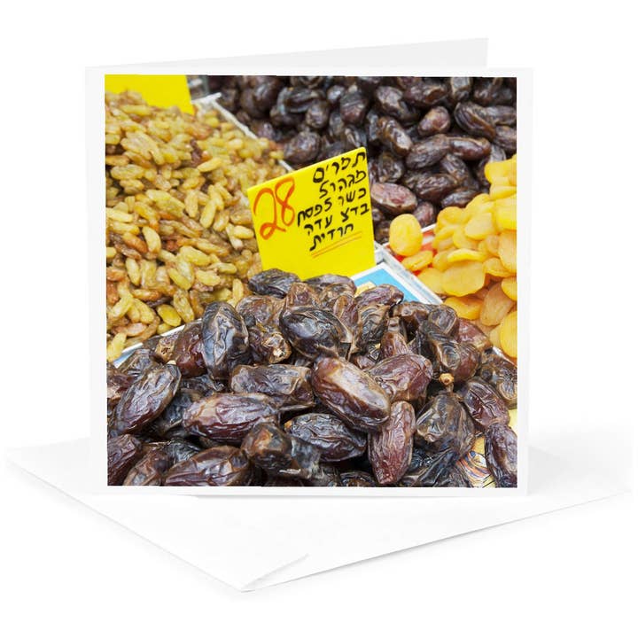 3dRose, Israele, Gerusalemme, Frutta del Mercato Mahane Yehuda-AS14 JME0111 - John e Lisa Merrill, Biglietto di Auguri per la vendita all'ingrosso da parte di 3dRose