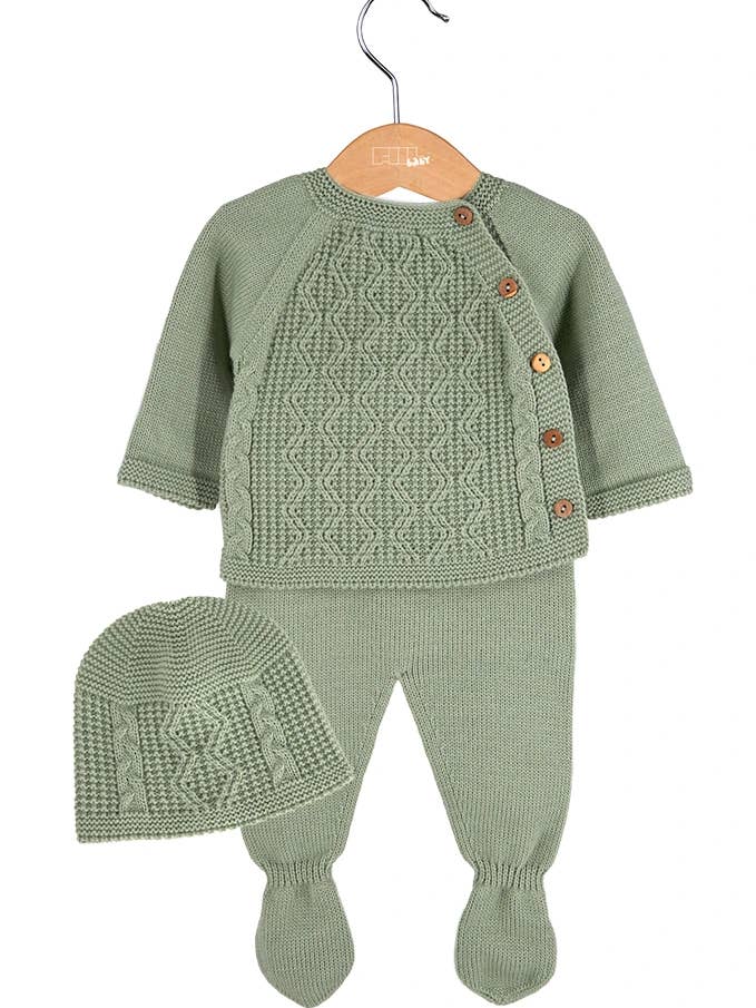 3-delars set ZigZag Stickning AGM-0513 för wholesale av Amorim Gerações, LDA