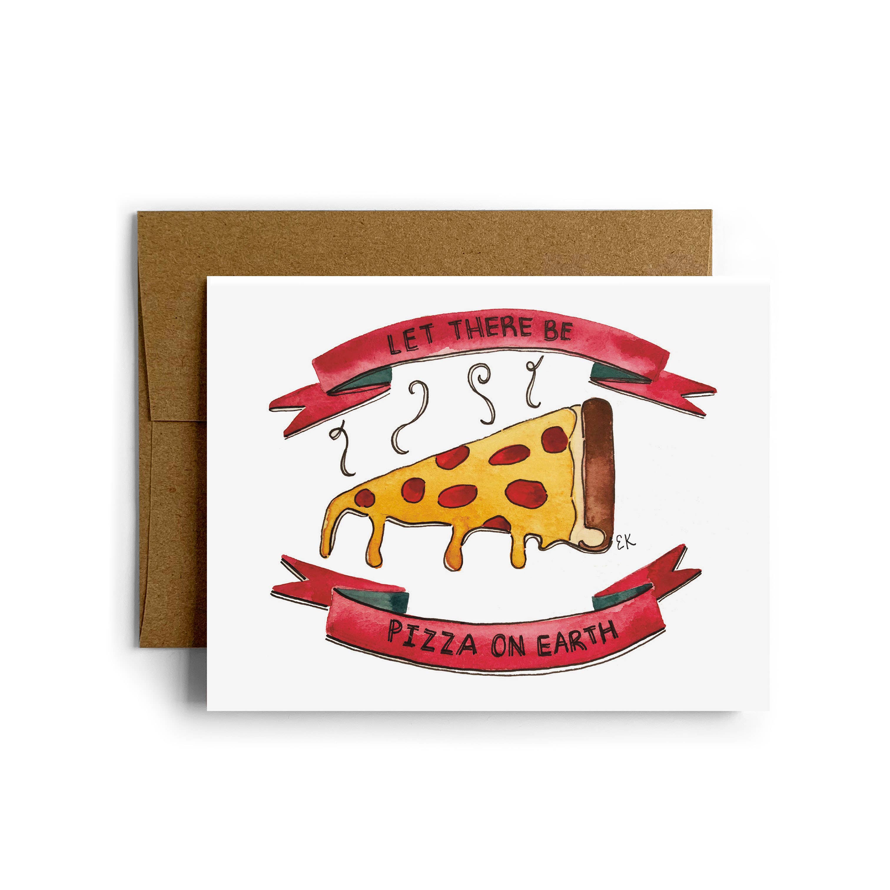 Eileen Graphics - Wholesale Everyday Greeting Card - Pizza On Earth