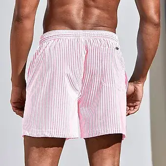 Revyl and Rav - Wholesale Swim Shorts - Men's - Tan Through Men’s Swim Trunks – Horizon Striped4