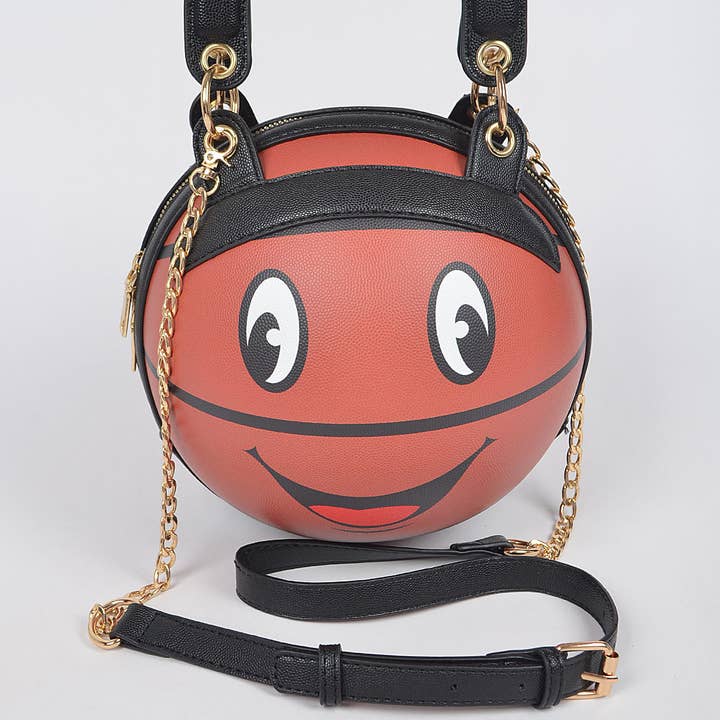 3AM BY H&D ACCESSORIES - Wholesale Crossbody Bag - Women's - Smile Top Handle Basket Ball Bag3