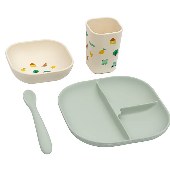the cotton cloud - Wholesale Feeding Set - Baby - Silicone Tableware Set
0