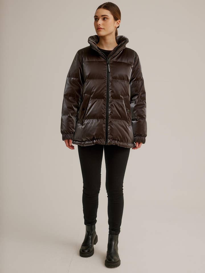 Arctic Expedition - Wholesale Puffer Jacket - Women's - Sarnia Liquid Shine Puffer Jacket9