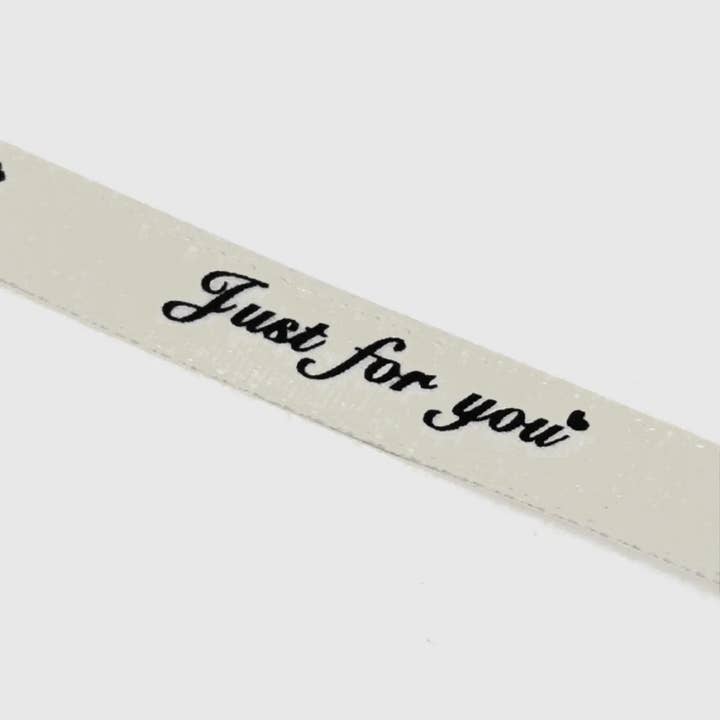 ByHome - Wholesale Ribbon - Gift Wrapping - 2/5" x 50 yds, JUST FOR YOU narrow polyester gift ribbon13