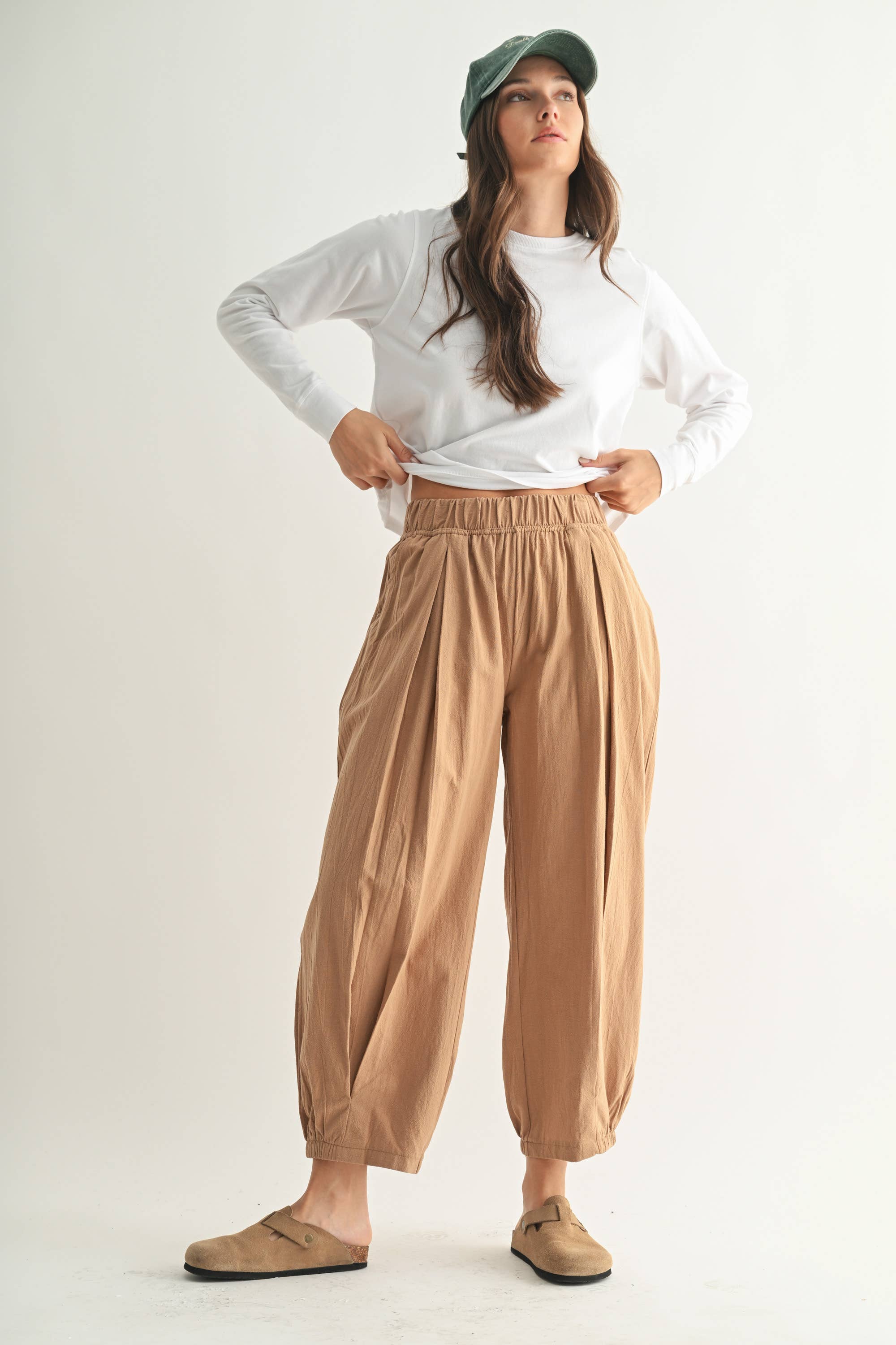 Mono B - Vendita all'ingrosso Maglietta - Donna - Maglia a Maniche Lunghe in Cotone Pima Stonewash a Taglio Ampio3