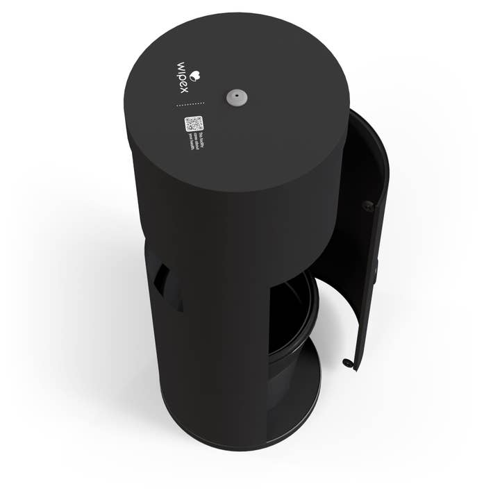 Wipex - Wholesale Trashcan/Trash Bin - Wipex Stainless Steel Bulk Wipes Free Standing Floor Dispenser for Gym Wipes
