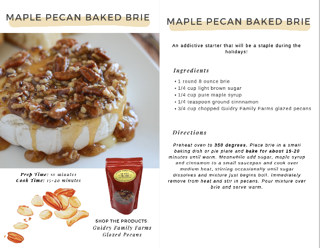 Guidry Organic Farms - Wholesale Nuts - 4 oz.Glazed Pecans4