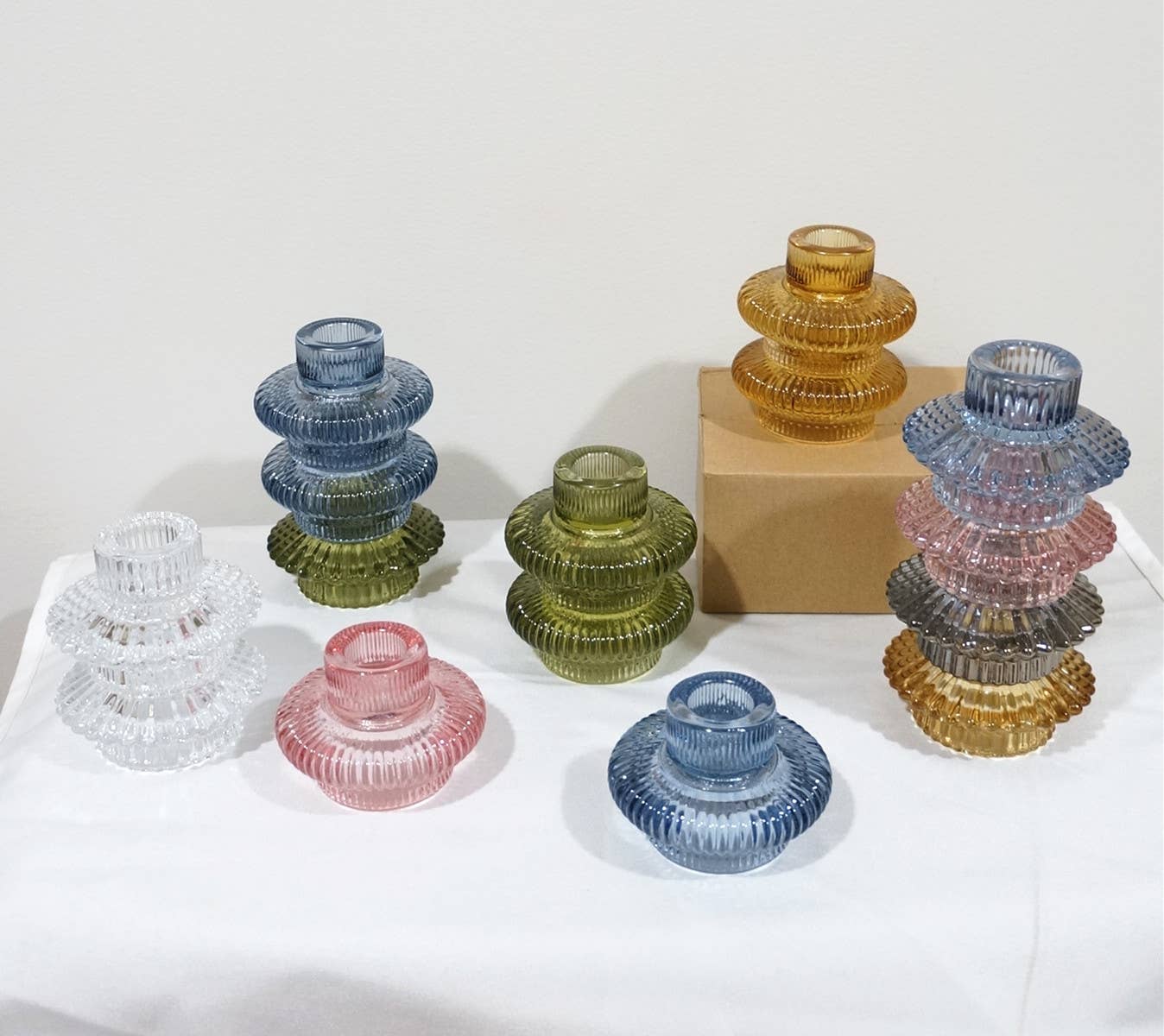 Sweet Home Deco - Vente Bougeoirs - Porte-bougies empilables pour bougies effilées et chauffe-plat16