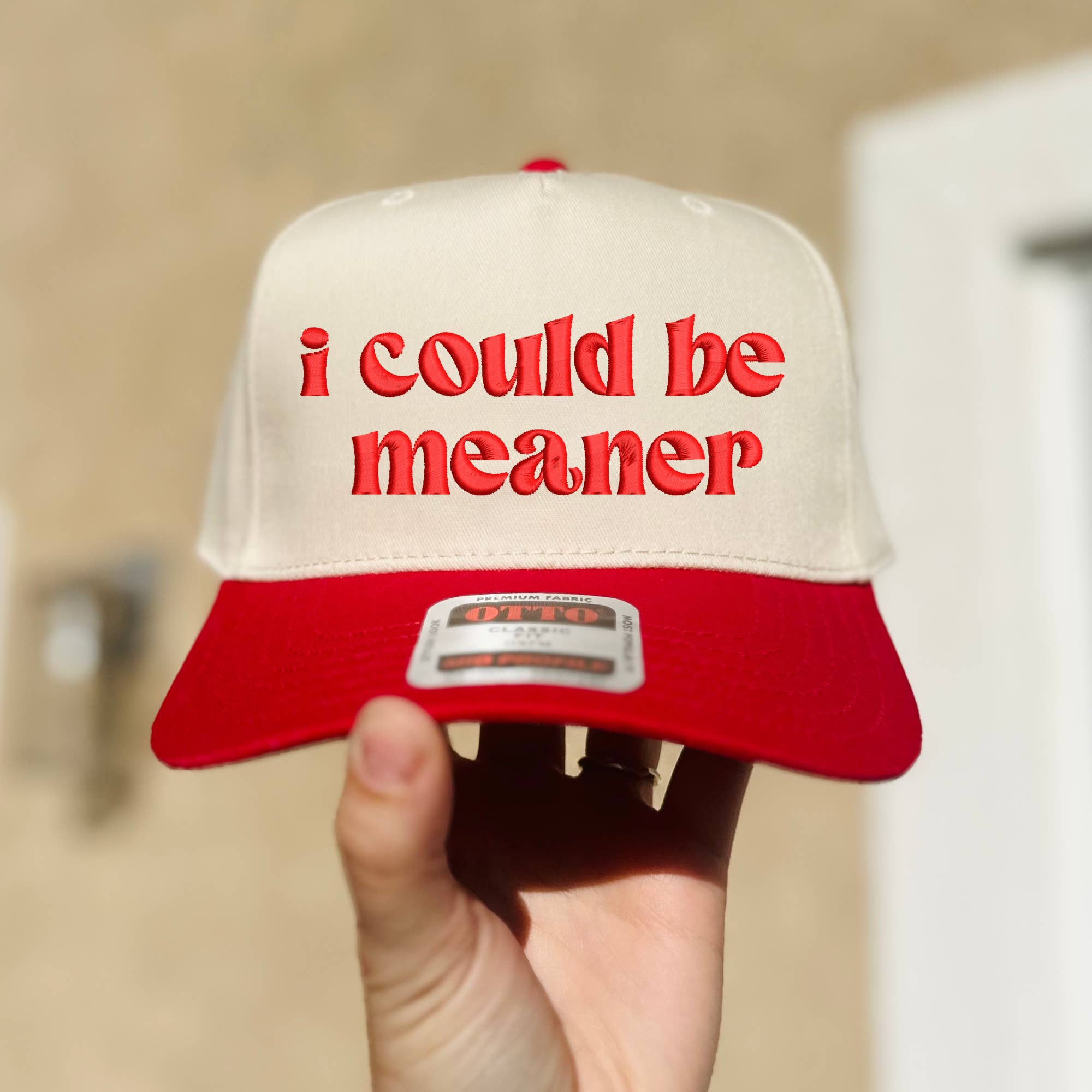 Southern N Savvy - Vente Casquette de baseball – femme - Casquette brodée "Je pourrais être plus méchant"