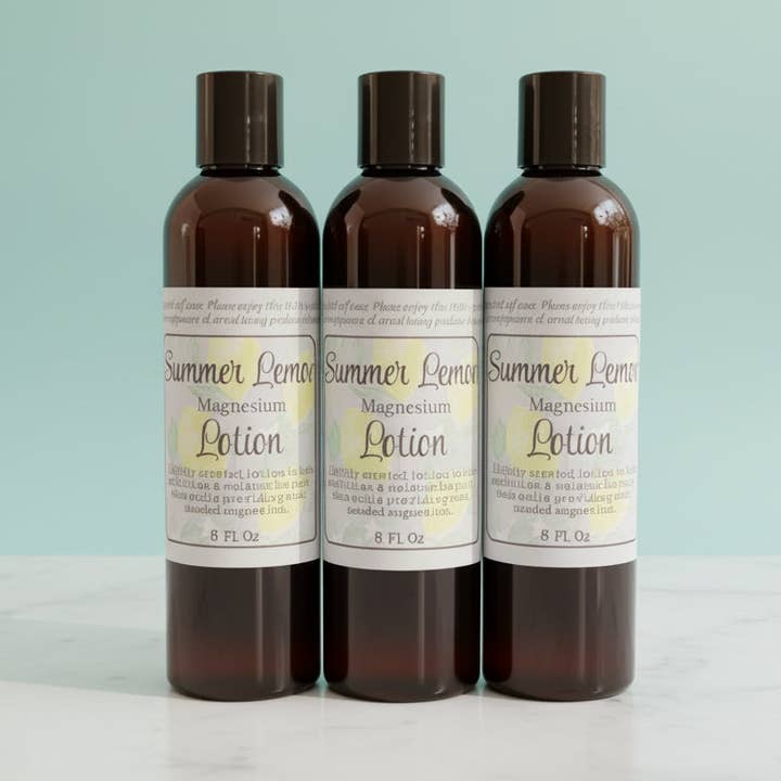 Summer Lemon Magnesium Lotion – Nourishing Skincare, Beautifully Scented, Beneficial for wholesale by Smittys Little Farm