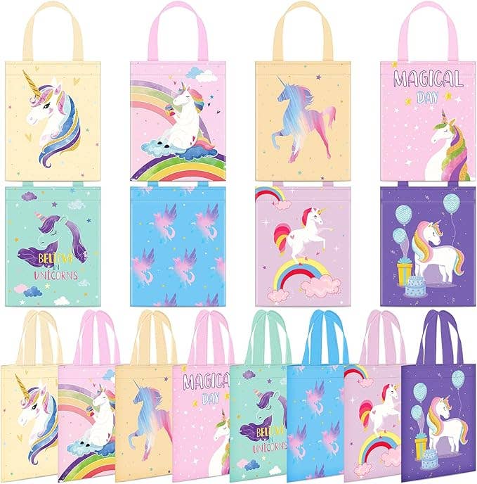 Crover - Wholesale Gift Bag - Unicorn Kids Party Favor Bags – Reusable Totes0