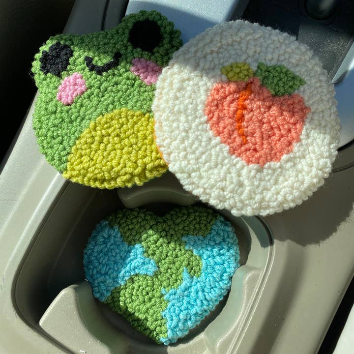 Set de 2 posavasos para coches para venta al por mayor de Fireflypunch