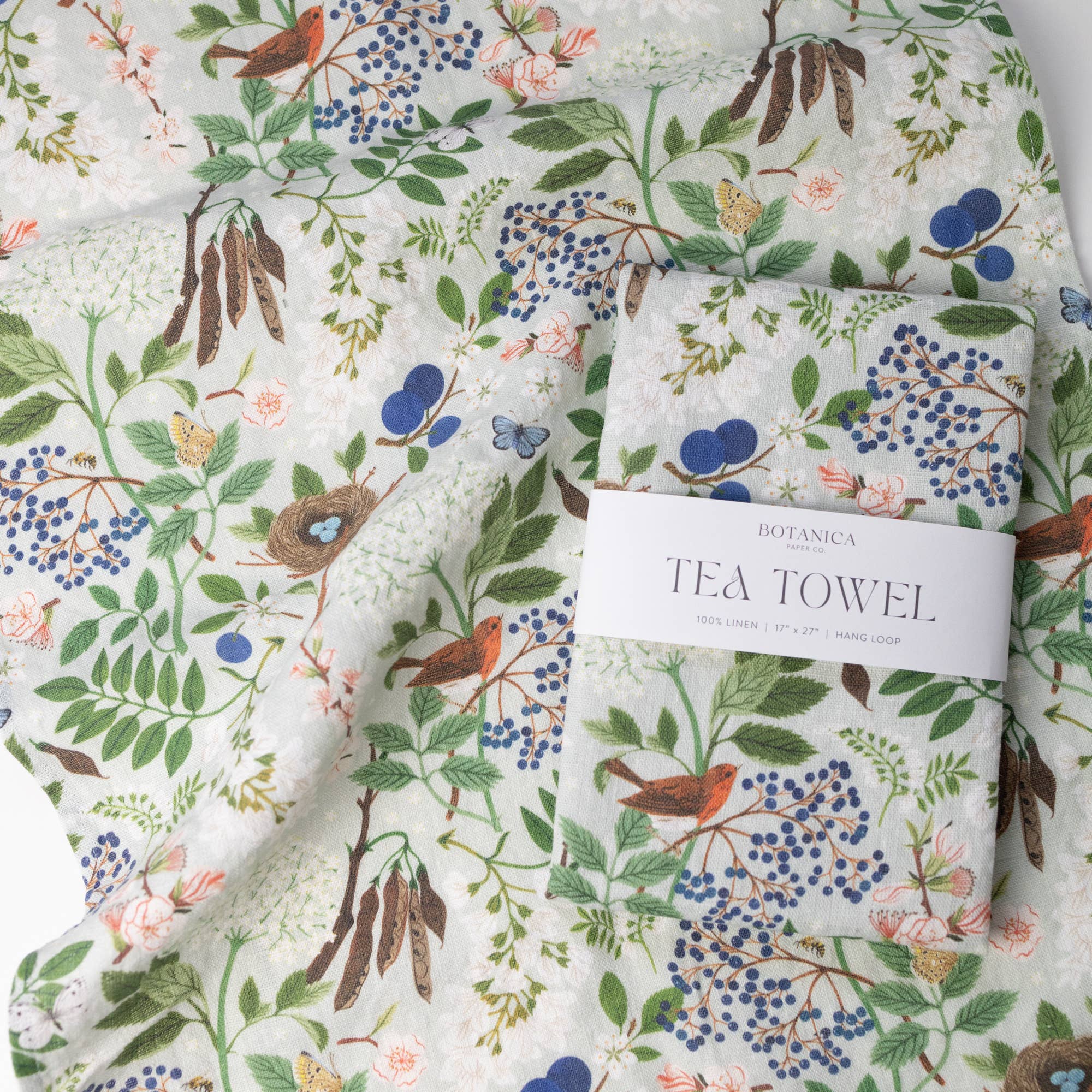 Botanica Paper Co. - Wholesale Tea Towel - FLOWERING TREES | 100% LINEN TEA TOWEL1
