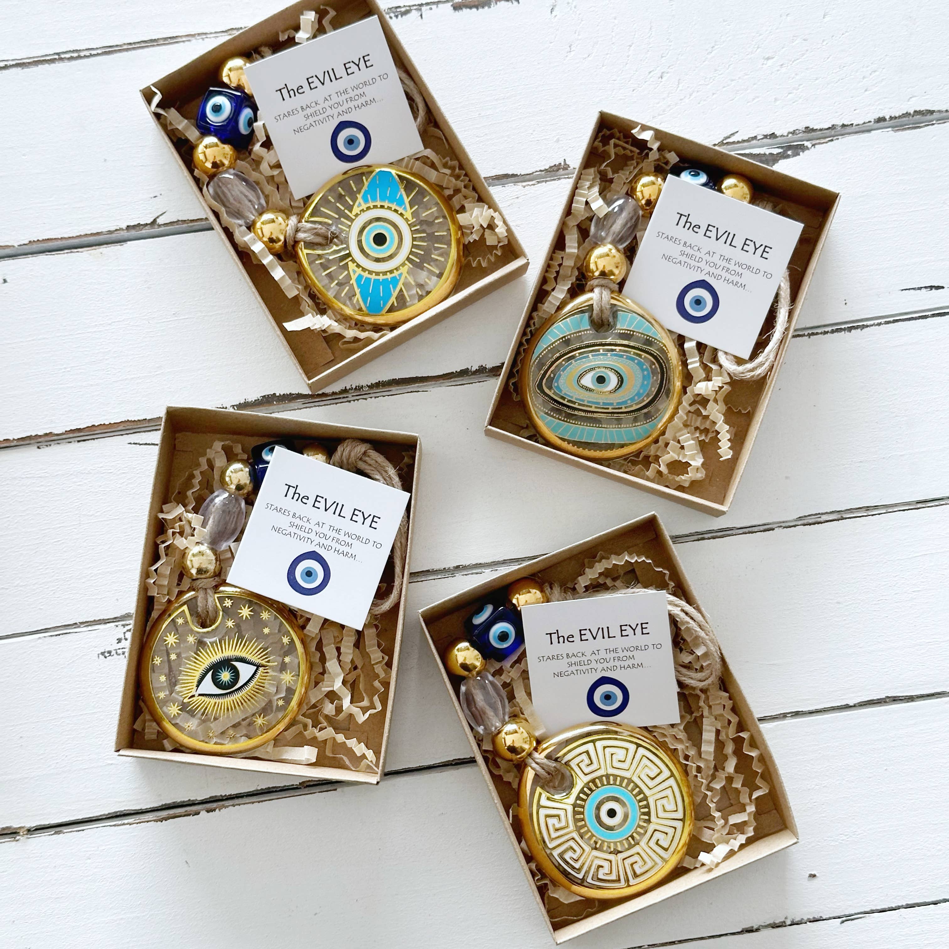 Evileyefavor - Wholesale Christmas Decoration - Gold Evil Eye Wall Hanging, Christmas Ornament, Corporate8