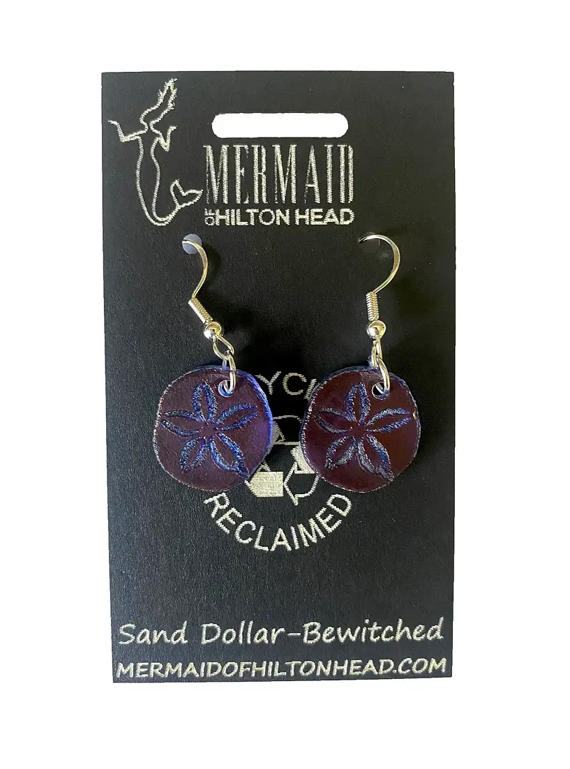 Mermaid of Hilton Head - Wholesale Dangle Earrings - Ocean Earrings - Made From Recycled Materials0