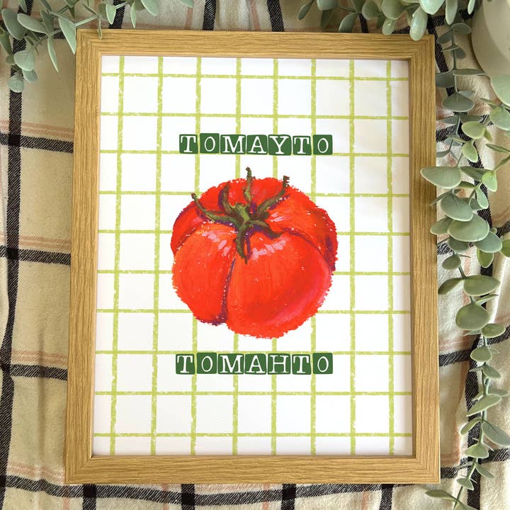 Tomayto Tomahto | Kunstdruk voor wholesale door Janine Payne Illustrations