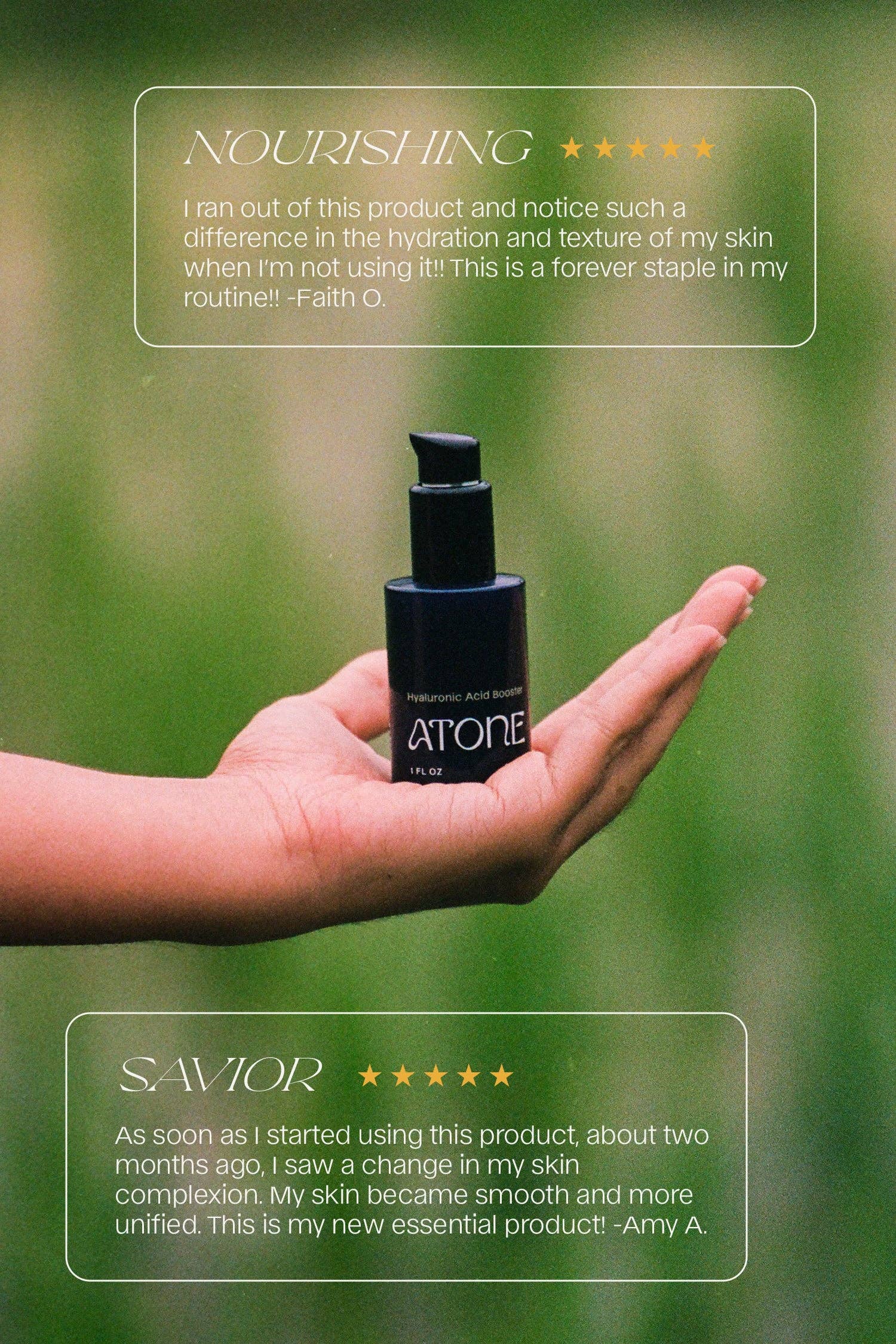 Atone - Wholesale Facial Serum/Concentrate - Hyaluronic Acid Booster3