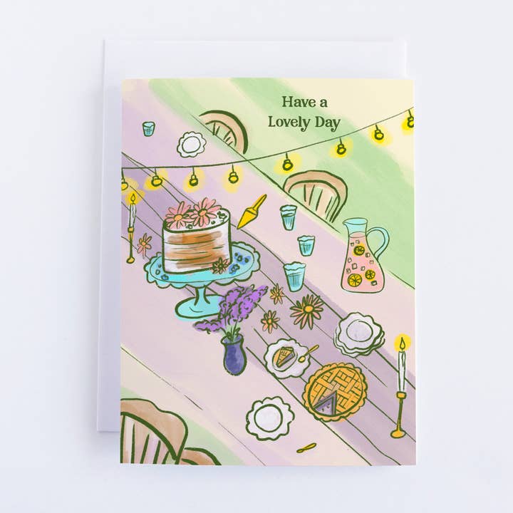Have a Lovely Day - Outdoor Party Everyday/Birthday Greeting Card for wholesale by Heirloom Design Co.