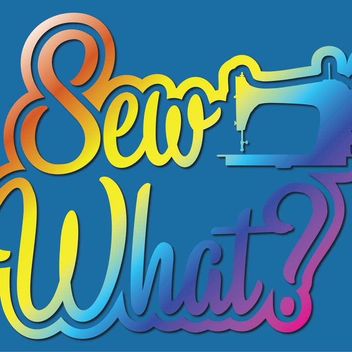 Sew What? Color Car Window Decal - Sewing Gift, Quilting for wholesale by Sticky Quilts