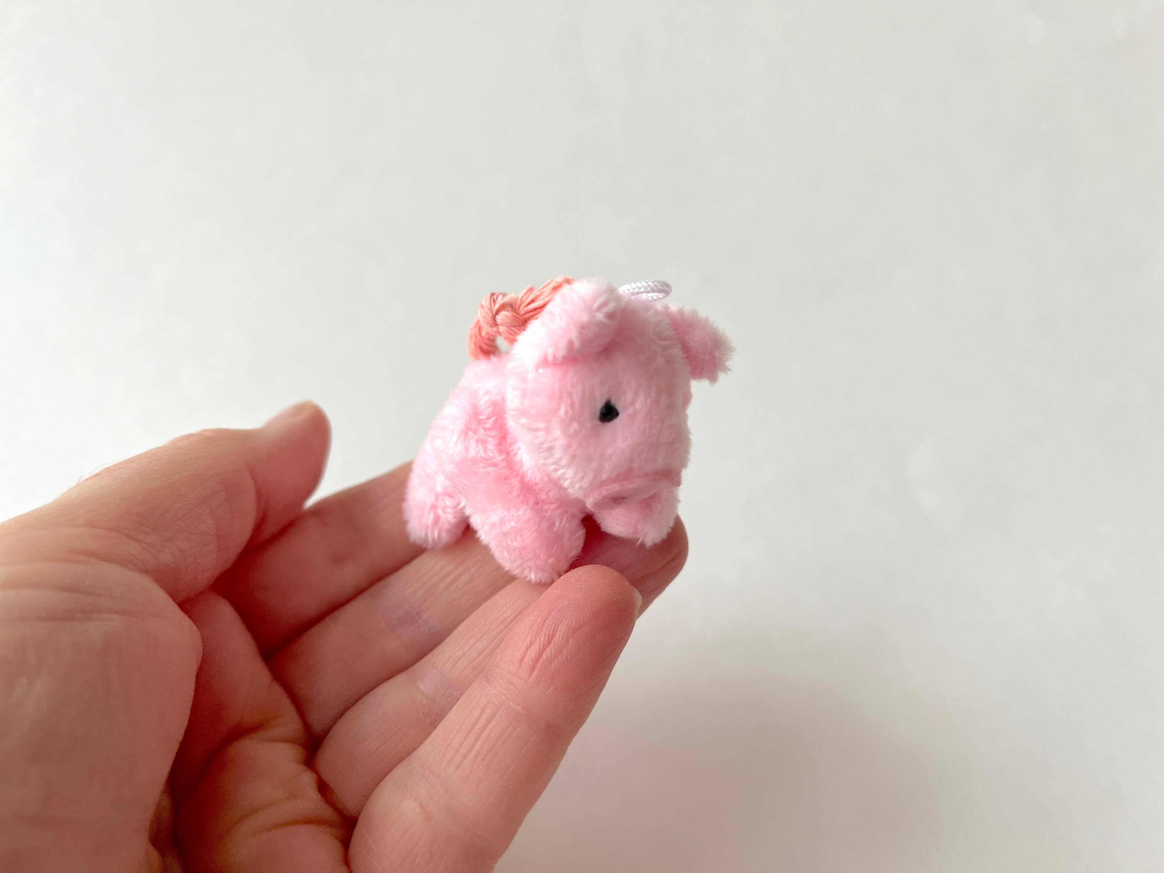 The Gifted Rat - Vente Peluche – enfant et bébé - Cochon en peluche miniature (rose)3