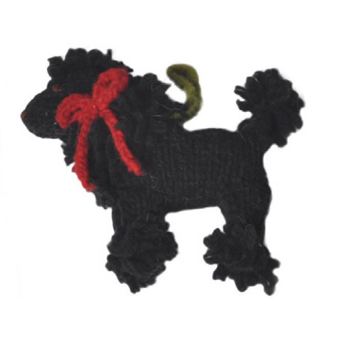 CHILLY DOG LLC – wholesale Christmas decoration – Black Poodle Dog Ornament