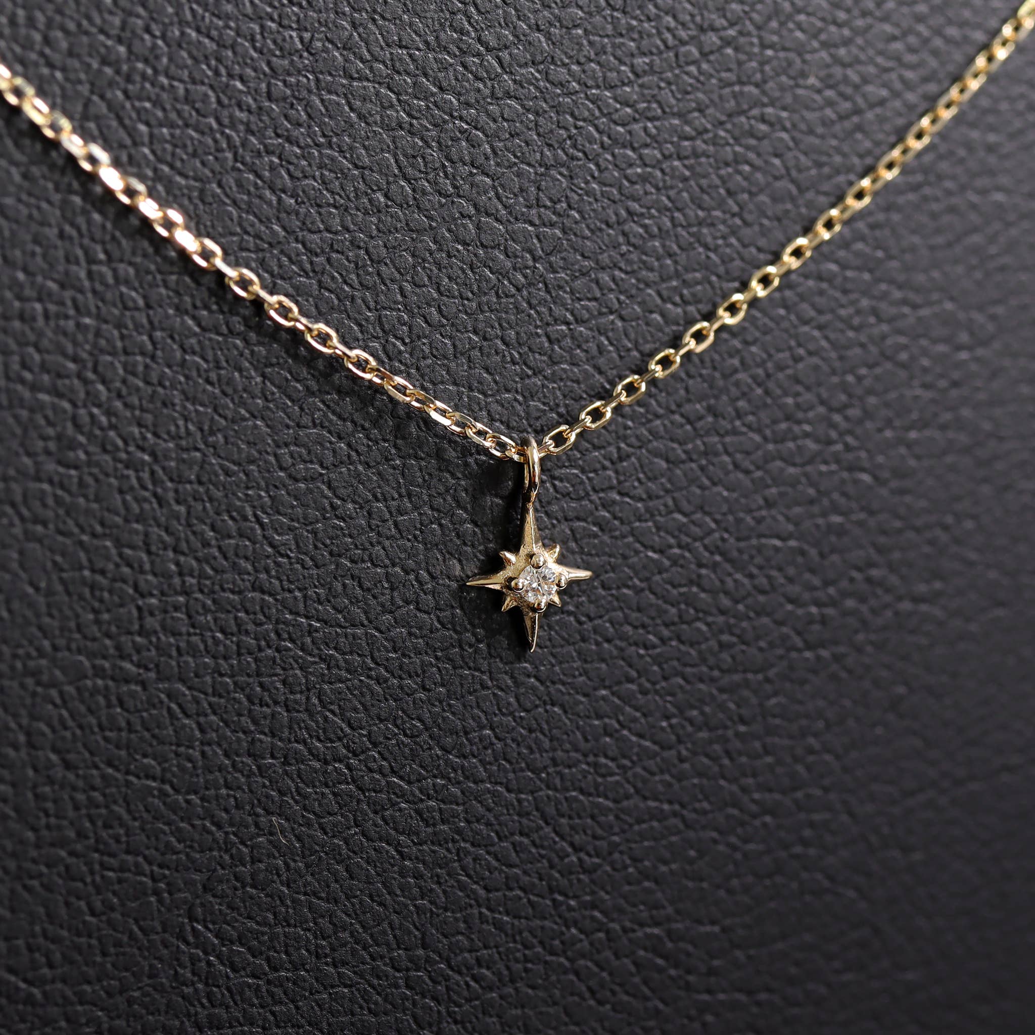 WJW - Wholesale Individual Charm/Pendant - 14K Solid Gold Diamond Compass Star Charm5