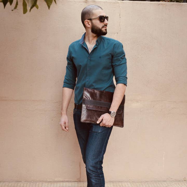 VIVIFY Marokko – wholesale Fodral för bärbar dator och surfplatta - Dam – Laptopfodral i skinn för bärbar dator och anteckningsbok – Zagora2