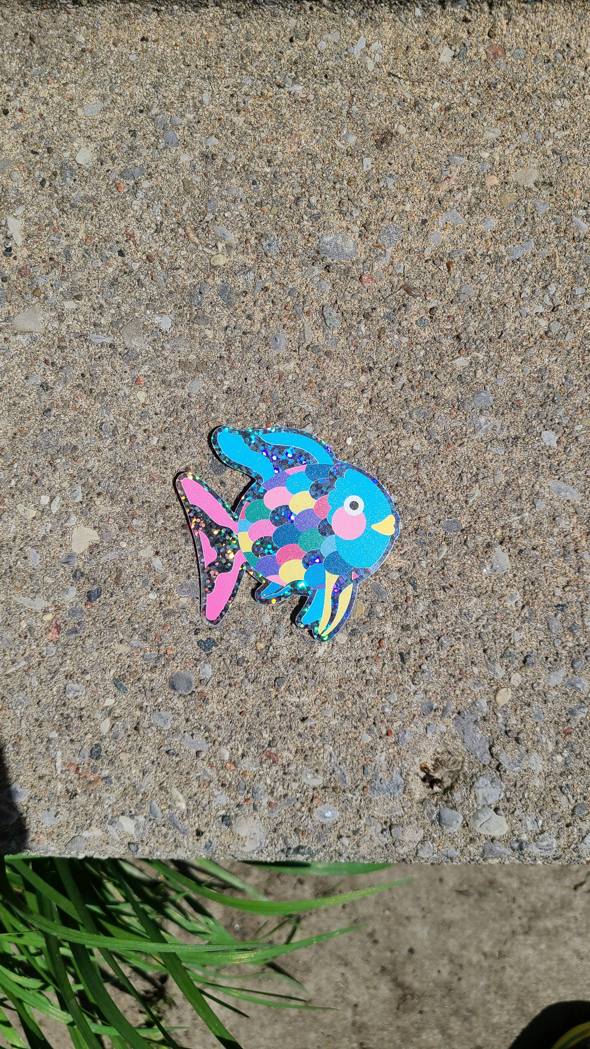 Mad Love Creative Co. - Wholesale Sticker - Rainbow Fish Glitter Sticker1