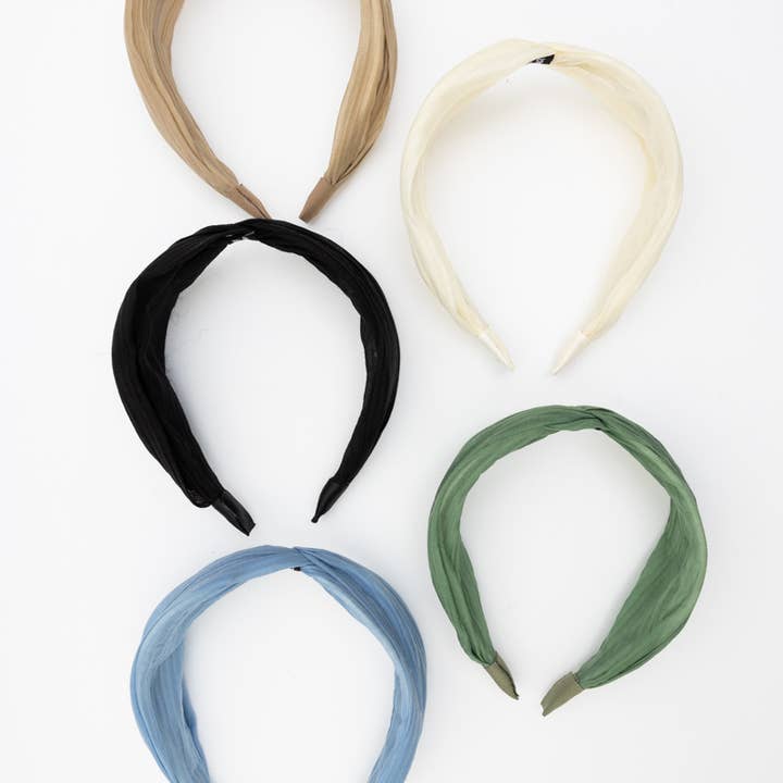 Leto Accessories - Wholesale Fashion Headband - Women's - Pleated Solid Color Summer Headband ☀️