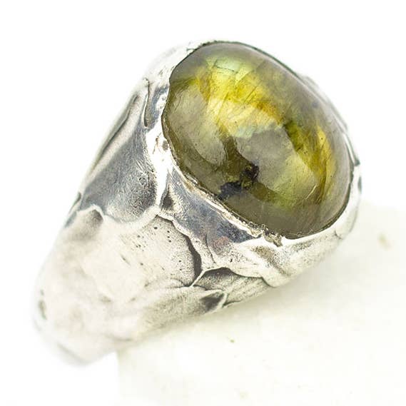 Anillo chevalier labradorita para venta al por mayor de Arlo Haisek