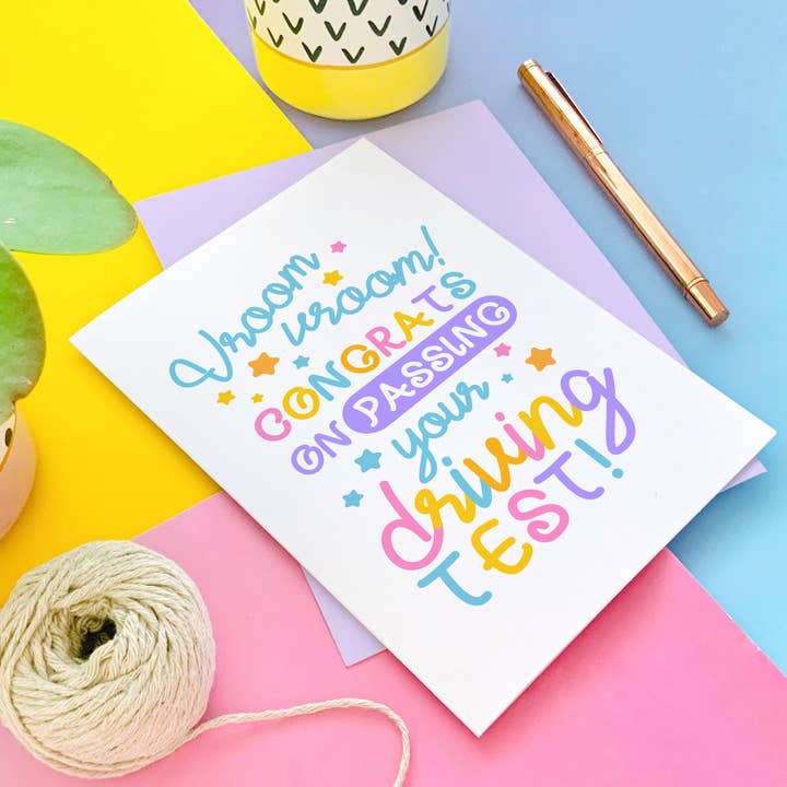 CoconuTacha - Wholesale Congratulations Card - Driving Test Greeting Card6
