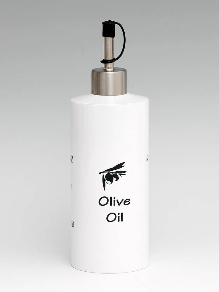 SUBLIMART : Distributeur d'huile d'olive droit avec verseur à visser (Design 76) pour la vente par SublimArt