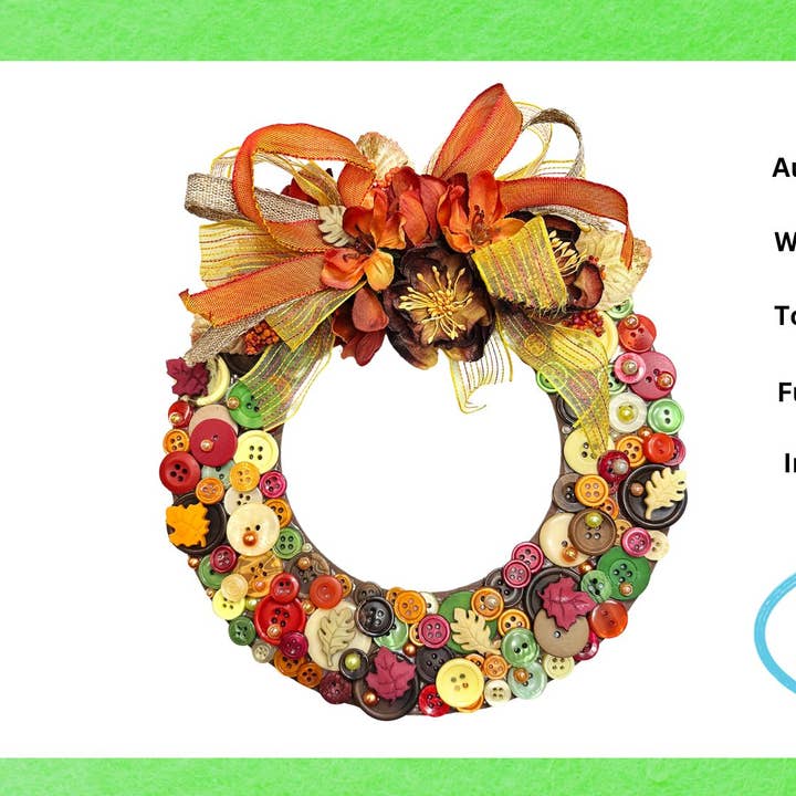 Buttons Galore & More – Großhandel Bastelset – Herbstkranz DIY-Bastelset0