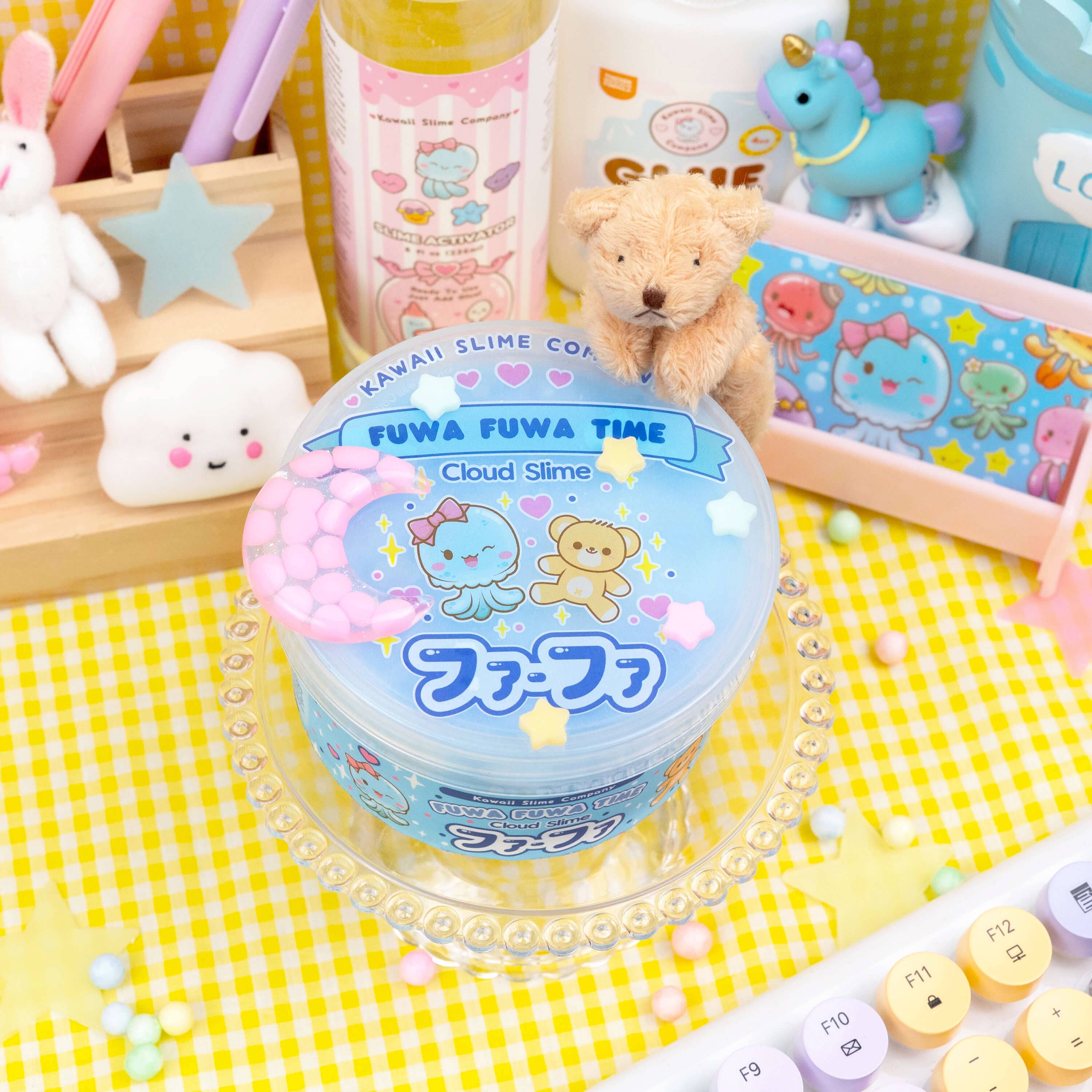 Kawaii Slime Company - Vente Pâte ingénieuse/slime – enfant - Fuwa Fuwa Time Slime Nuageux Icee (4 pièces/boîte)6