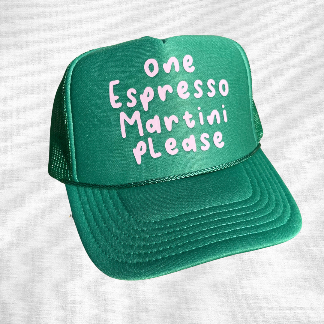 Happi Style - Wholesale Trucker Hat - Women's - Espresso Martini Trucker Hat | Kelly3
