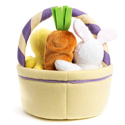 Genius Babies - Wholesale Basket - Kids & Baby - Baby's 1st First Easter Basket 5-Piece Soft Playset1